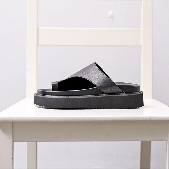 Alès Dacchia UNISEX LEATHER TONG CITY SANDAL - Picture 7 of 7